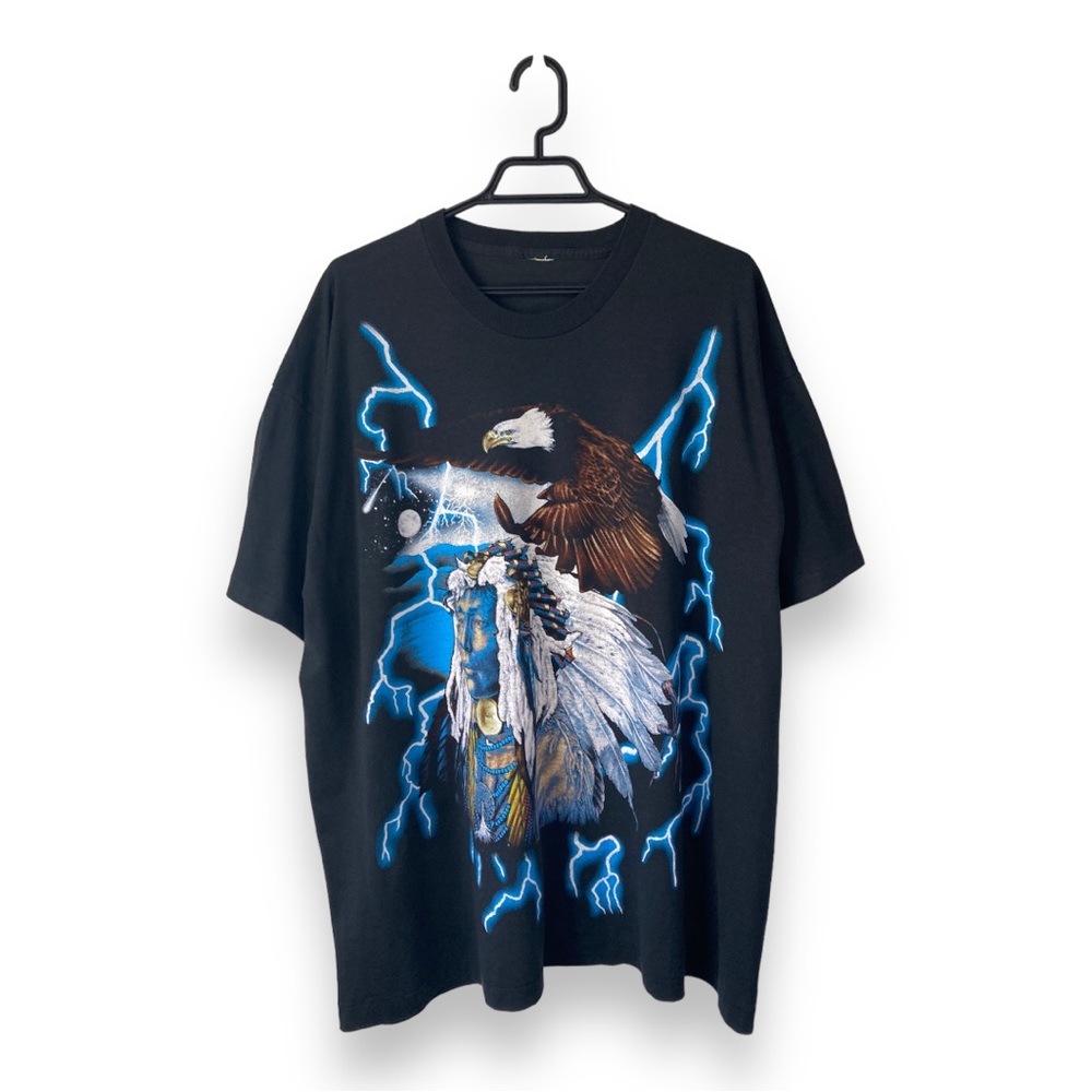 USA Thunder Black Eagle Brazos Sportswear Oversized T-shirt - Picture 1 of 10